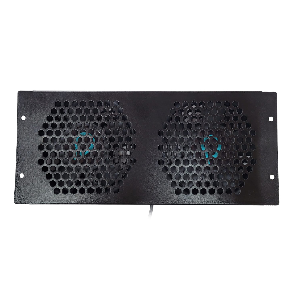 UNITATE RACIRE SPACER, 1U pentru rack 19″, 2 x ventilatoare, 120mm, 2300rpm, 30dBA, flux aer 69cfm, cablu 0.7m, black „SPFC-CW-2F-02” (timbru verde 0.80 lei)