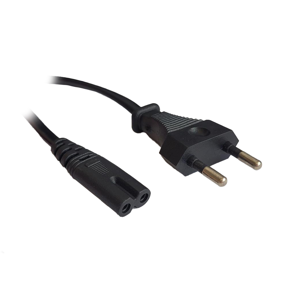 CABLU alimentare Spacer casetofon, 1.8m, intrare Euro plug, iesire C7, 10A, negru, „SPPW-EUPG-C7-10A-1.8” (timbru verde 0.08 lei)
