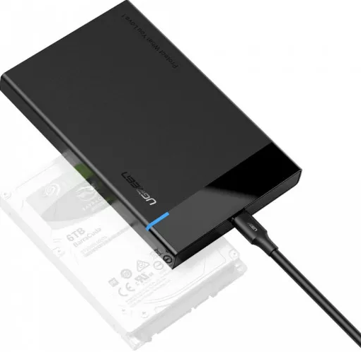 RACK extern Ugreen, „US221″ pt HDD si SSD SATA 2.5” conectare USB 3.0 max 5 Gbps, ABS, negru „30848” (timbru verde 0.8 lei) – 6957303838486