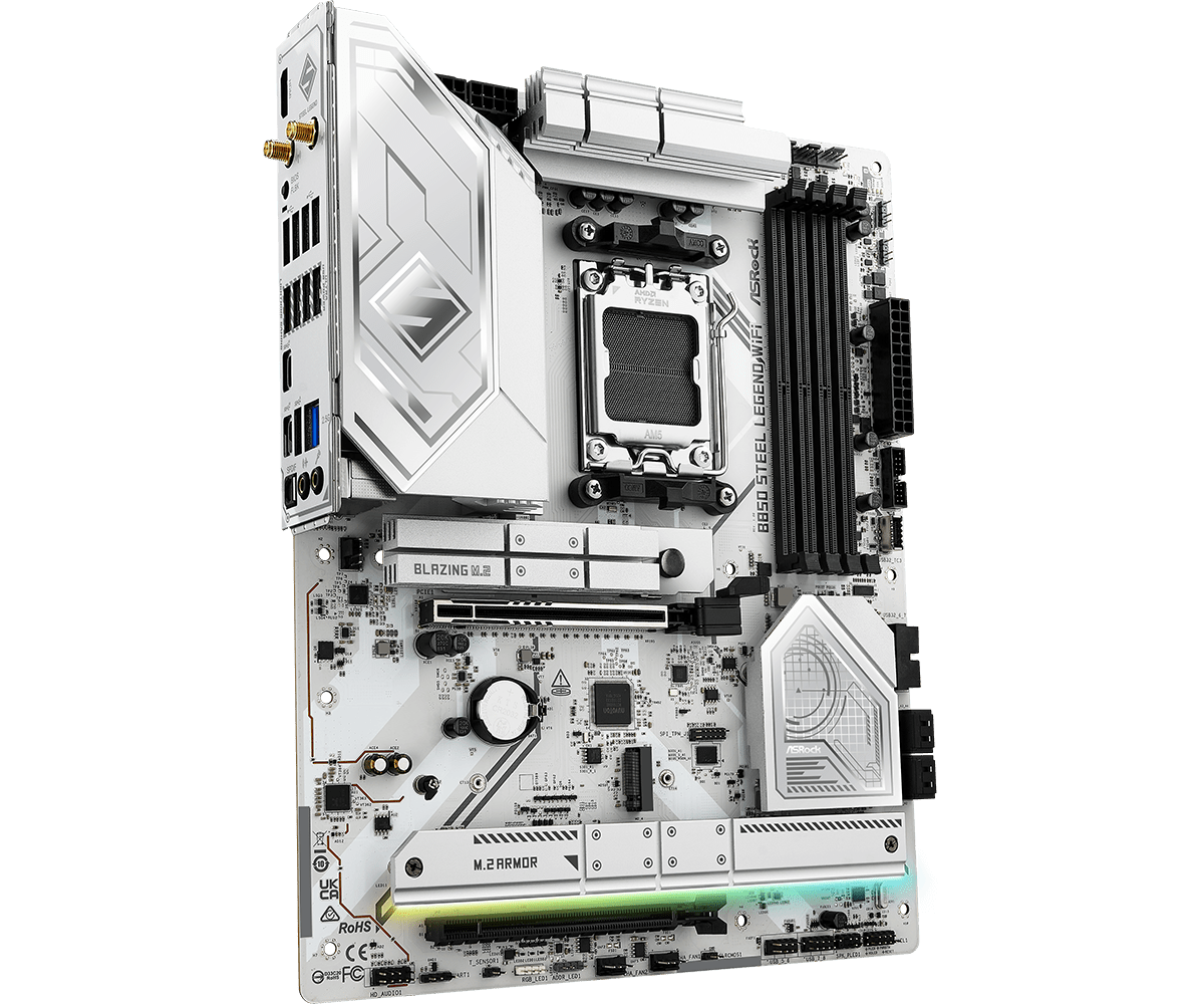 MB Asrock B850 STEEL LEGEND WIFI AM5 "B850 STEEL LEGEND WIFI" - imagine 3