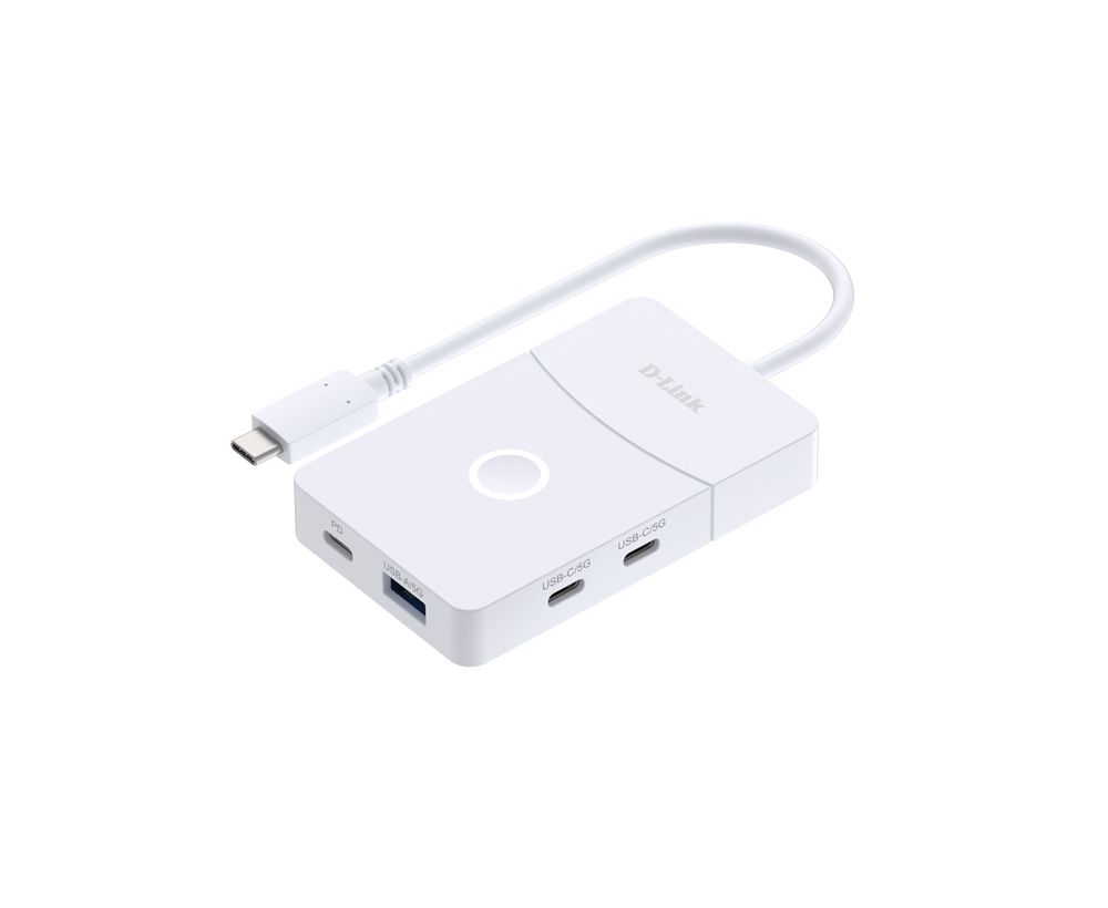 HUB extern D-LINK conectare PC USB Type-C, porturi: 1 x HDMI 1.2 wireless pana la 30m, 1 x USB 3.0 Type-A, 2 x USB 3.0 Type-C, 1 x wired HDMI 2.0 4K/60Hz, "DUP-501" (timbru verde 0.8 lei) - imagine 2