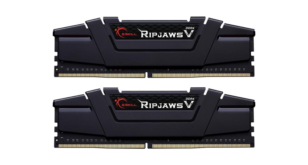 Memorie DDR G.Skill "Ripjaws V" DDR4 64GB frecventa 3200 MHz, 32GB x 2 module, radiator, latenta CL16, "F4-3200C16D-64GVK"