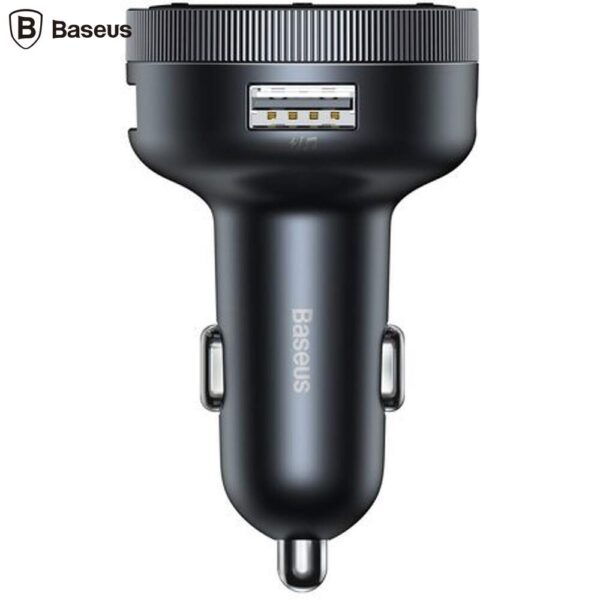 MODULATOR AUTO FM Baseus Enjoy,BT 5.0 frecventa 2.4Ghz, 2xUSB 5V/3.4A max, 12V-24V,frecv FM: 87,5-108.0MHZ, MP3/WAV/FLAC/APE/WMA, answer/reject/hang up/redial, bk „CCLH-01” (timbru verde 0.8 lei)-6953156206816