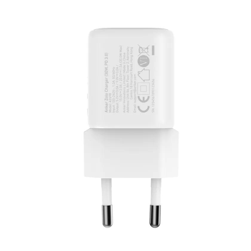 Alimentator retea Anker, Zolo, 20W, fast charge, 1 x USB-C, alb, "A2698G21" (timbru verde 0.18 lei) - 0194644297589 - imagine 4