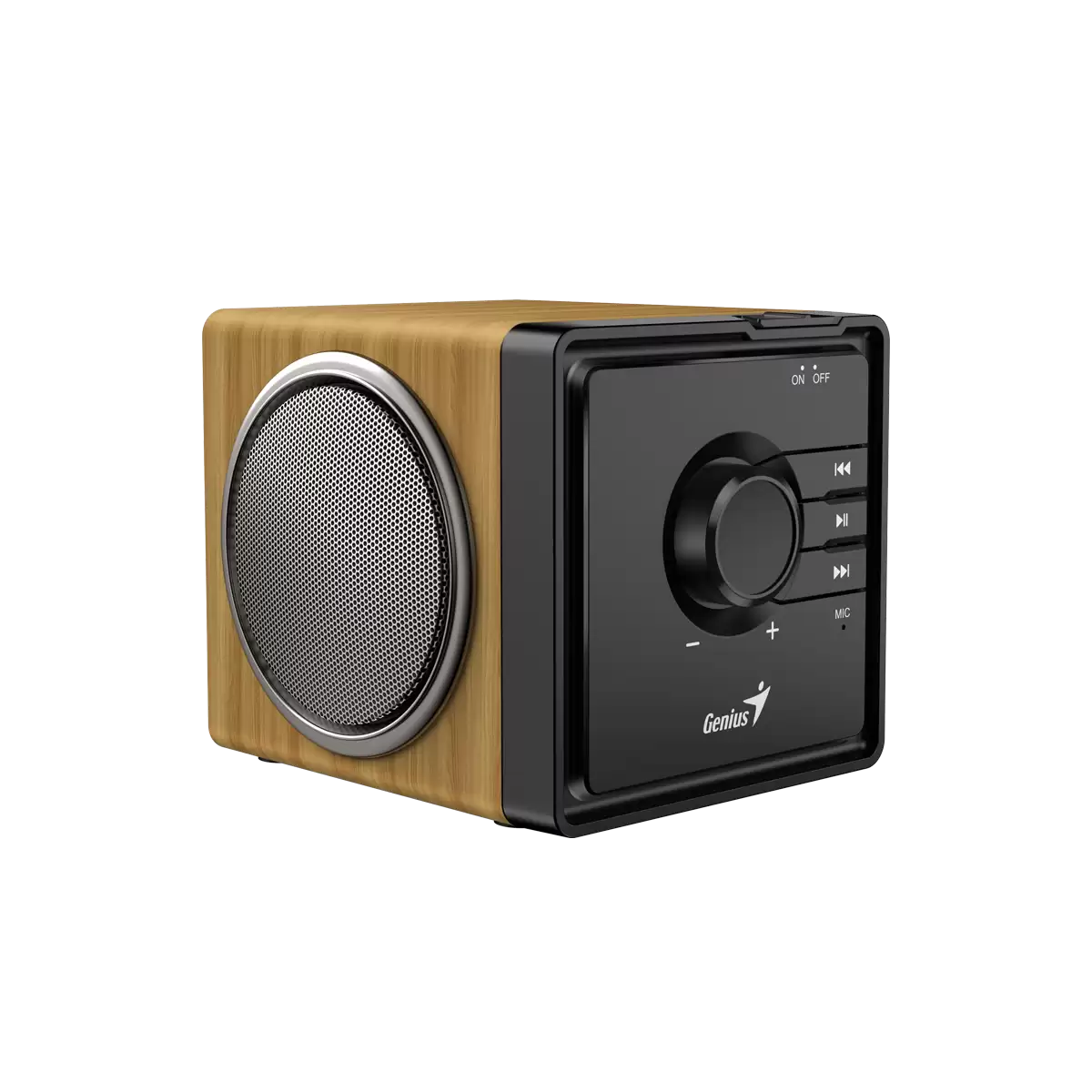 BOXA GENIUS portabila bluetooth, RMS: 6W, 1800mAh, incarc. 2.5h, autonomie 6 ore, pine wood, SP-916BT", "31730052400" (timbru verde 0.8 lei)x - imagine 2