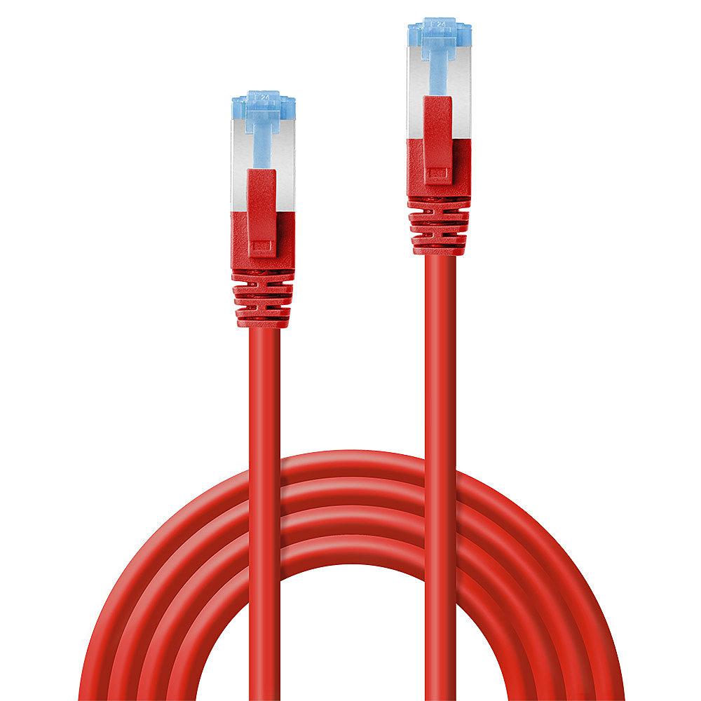 Cablu Lindy 1m Cat.6A S/FTP LSZH, Red - imagine 2