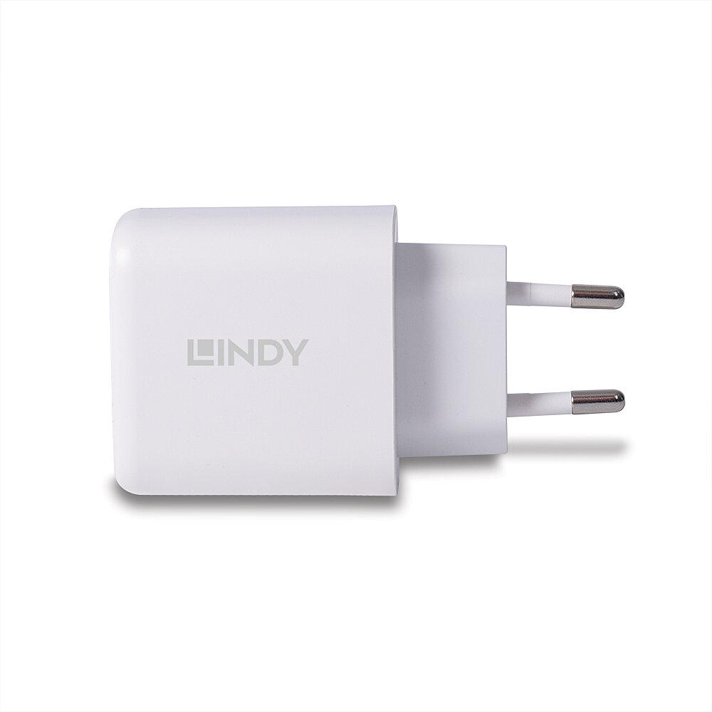 Incarcator Lindy USB Type-A & C 65W - imagine 3