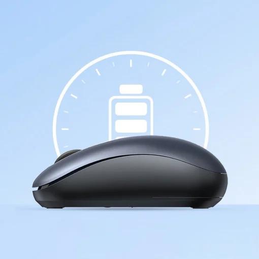 MOUSE Ugreen, "MU105" PC sau NB, wireless 2.4GHz, optic, 3/1 butoane/scroll, 2400 dpi, include baterie, albastru "90550" (timbru verde 0.18 lei) - 6957303895502 - imagine 3