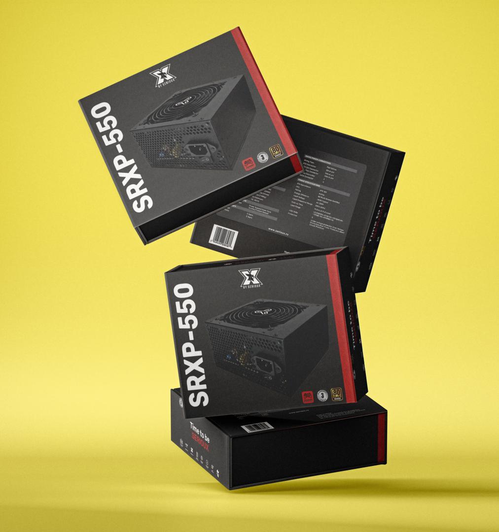 SURSA PC SERIOUX 550W VENT 12CM - imagine 3