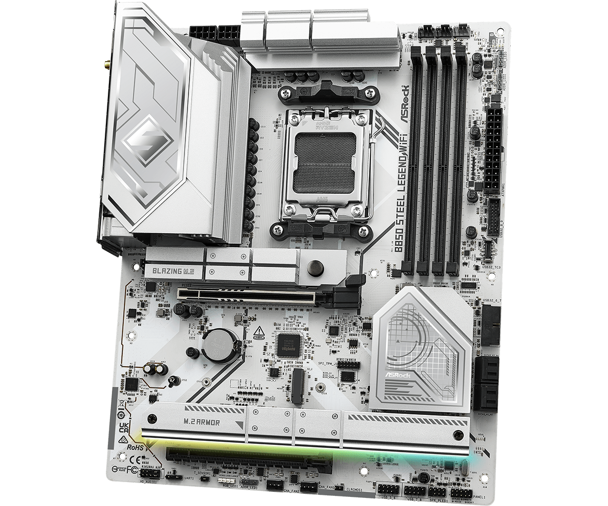 MB Asrock B850 STEEL LEGEND WIFI AM5 "B850 STEEL LEGEND WIFI" - imagine 9