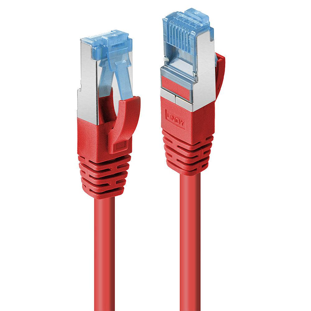 Cablu Lindy 1m Cat.6A S/FTP LSZH, Red - imagine 4