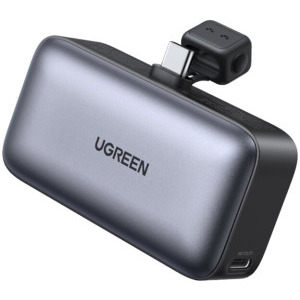 POWER BANK Ugreen „PB503”, 5000mAh, 20W PD3.0, 1 x USB Type-C, 1 x USB Type-C integrat, gri, „35338” (timbru verde 0.98 lei) – 6941876233380