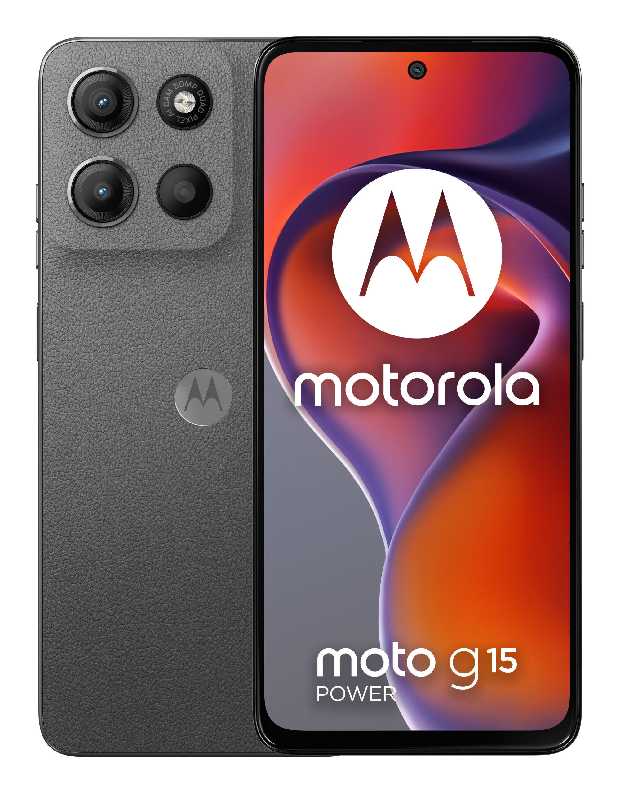 Moto g15 Power, 256GB, 8GB RAM, Dual SIM, 4G, Tri-Camera, Gravity Grey "PB6G0001PL" (timbru verde 0.45 lei) - imagine 2