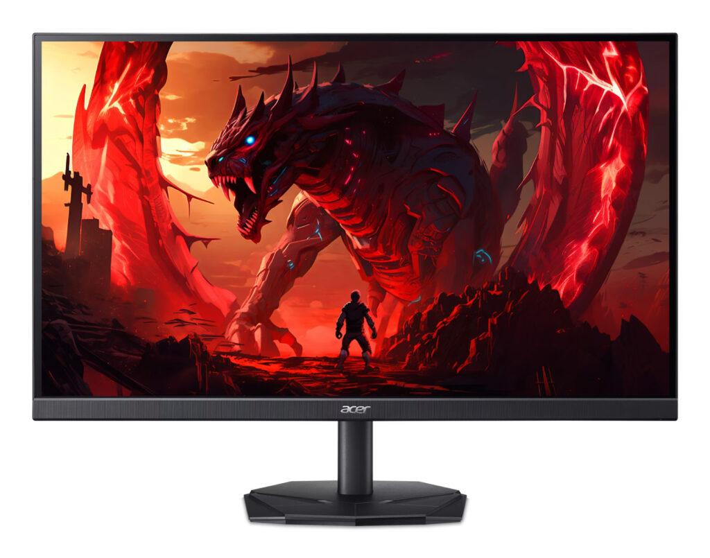 Monitor Acer Nitro KG241YX3bip Premium, 23.8 inch, VA, 1920 x 1080, HDMI, DisplayPort, 2ms/0.5ms(GTG, Min.), 1ms(VRB), 200Hz ZeroFrame FreeSync, Negru „UM.QX1EE.312” (timbru verde 7 lei)