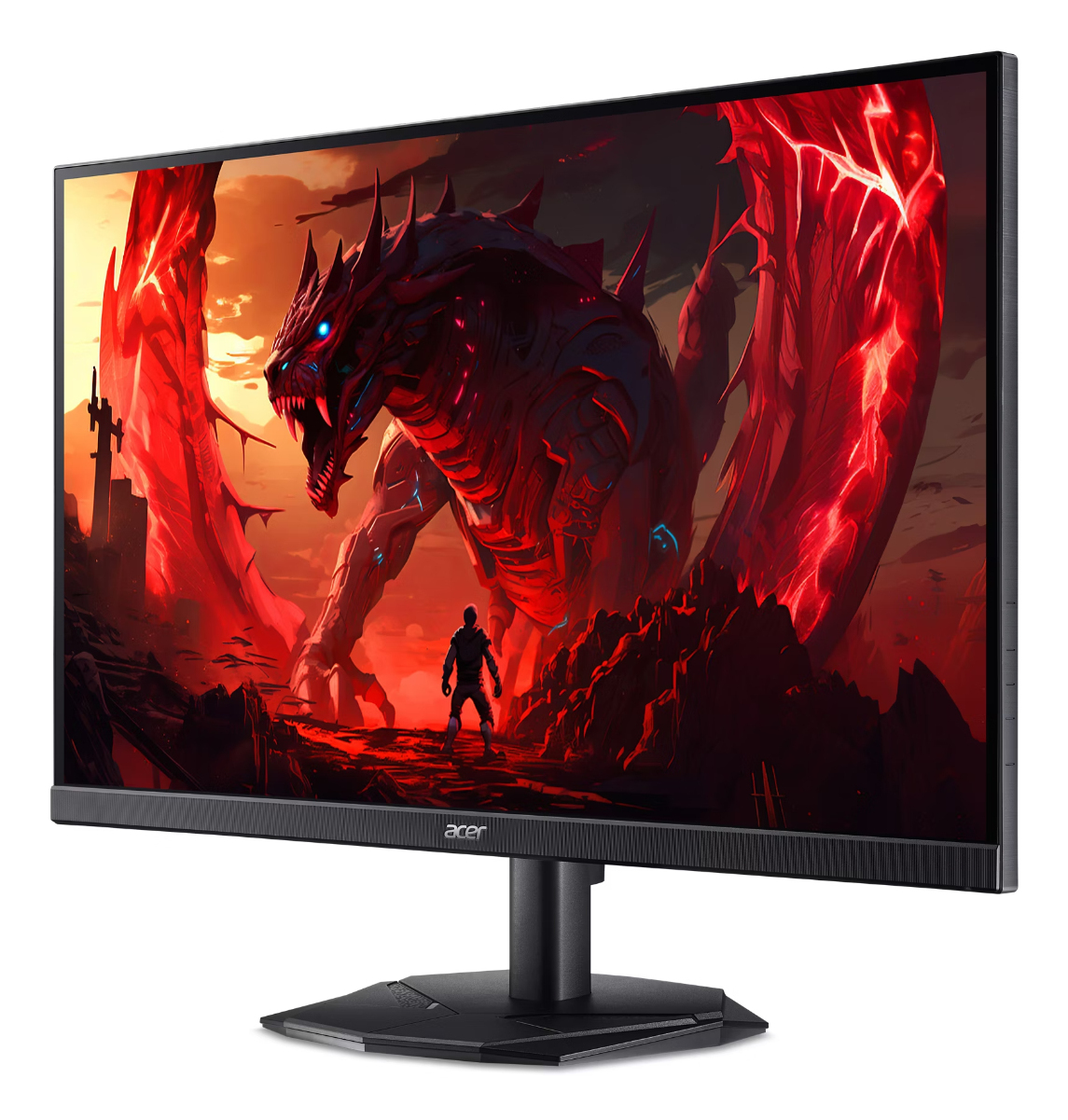 Monitor Acer Nitro KG241YX3bip Premium, 23.8 inch, VA, 1920 x 1080, HDMI, DisplayPort, 2ms/0.5ms(GTG, Min.), 1ms(VRB), 200Hz ZeroFrame FreeSync, Negru "UM.QX1EE.312" (timbru verde 7 lei) - imagine 3