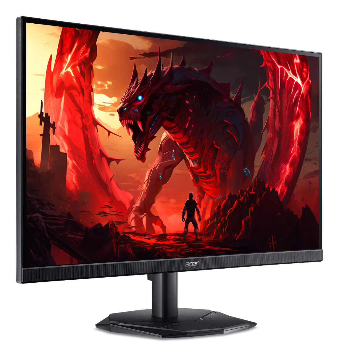Monitor Acer Nitro KG241YX3bip Premium, 23.8 inch, VA, 1920 x 1080, HDMI, DisplayPort, 2ms/0.5ms(GTG, Min.), 1ms(VRB), 200Hz ZeroFrame FreeSync, Negru "UM.QX1EE.312" (timbru verde 7 lei) - imagine 2