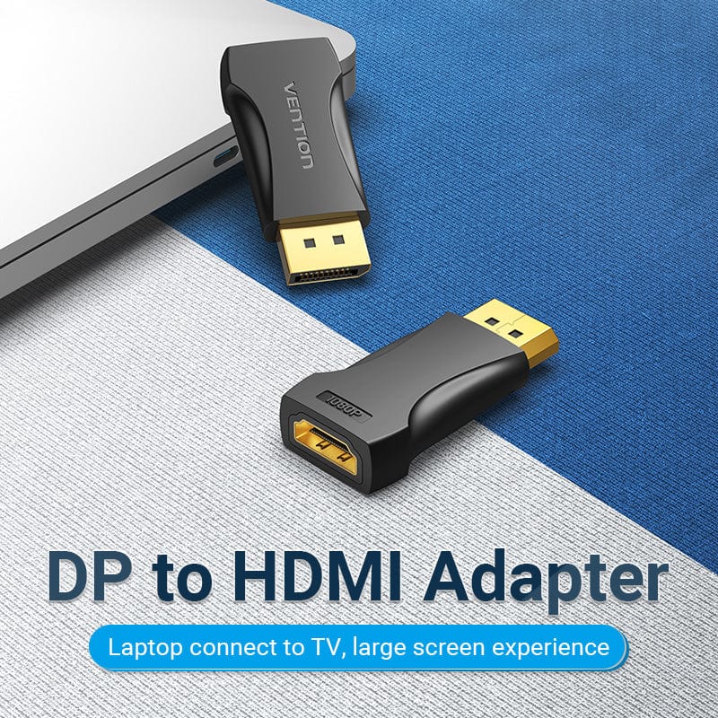 Adaptor video Vention, DisplayPort (T) la HDMI (M), rezolutie 1080p la 60Hz, negru, "HBOB0" (timbru verde 0.08 lei) - 6922794752603 - imagine 2