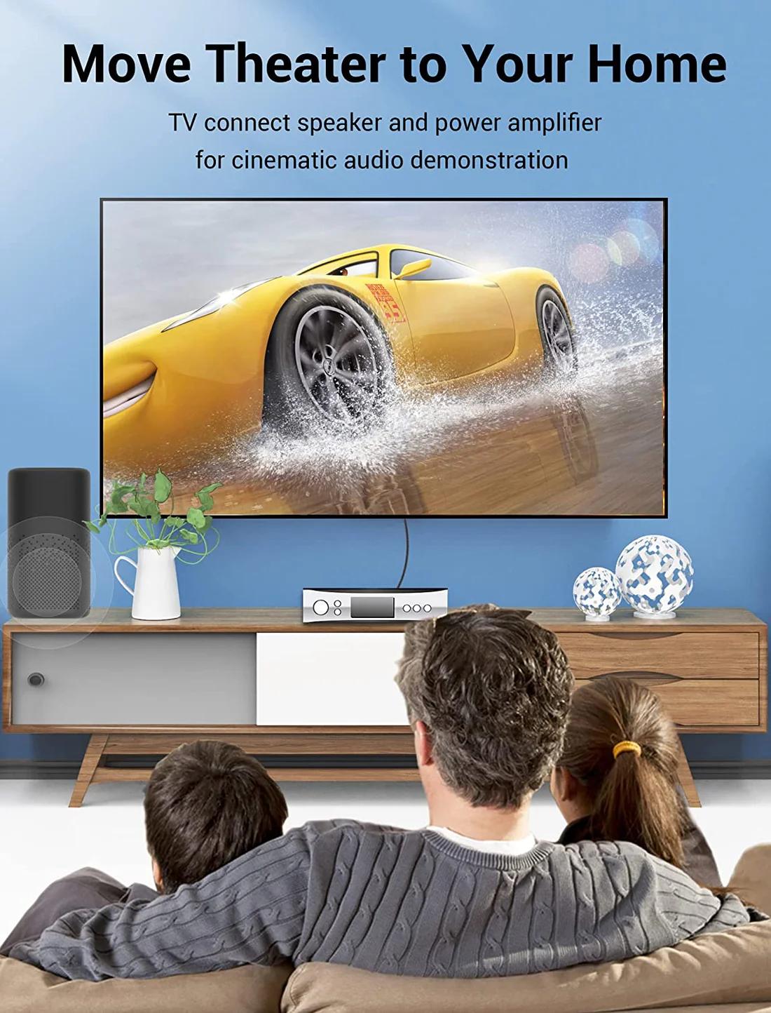 Cablu optic audio Vention, S/PDIF (T) la S/PDIF (T), 5.1 canale, 1.5m, conectori auriti, gri, "BAVHG" (timbru verde 0.08 lei) - imagine 5
