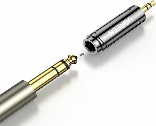 ADAPTOR audio Ugreen, "AV168" jack 3.5 mm (T) la 6.35 mm(M), negru "60711" - 6957303867110 - imagine 2