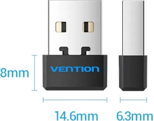 Adaptor retea Vention, extern, wireless, 2.4GHz, USB 2.0, IEEE802.11b/n/g, negru, "KDRB0" (timbru verde 0.08 lei) -6922794767294 - imagine 2