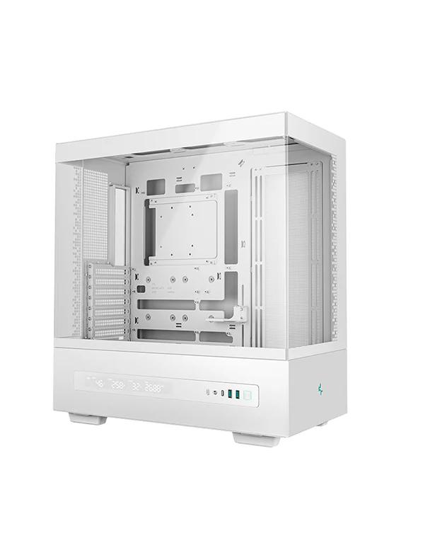 CARCASA DeepCool "CH690 DIGITAL WH", middle tower, gaming, fara sursa, suporta 10xfan, , PSU shroud, USB Type-C x 1, USB 3.1 gen1 x 2, audio+mic, 8 sloturi expansiune, alb, "R-CH690-WHNNA0D-G-1" - imagine 3