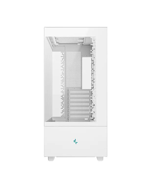 CARCASA DeepCool "CH690 DIGITAL WH", middle tower, gaming, fara sursa, suporta 10xfan, , PSU shroud, USB Type-C x 1, USB 3.1 gen1 x 2, audio+mic, 8 sloturi expansiune, alb, "R-CH690-WHNNA0D-G-1" - imagine 2