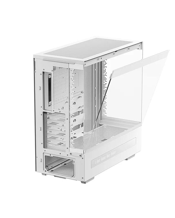 CARCASA DeepCool "CH690 DIGITAL WH", middle tower, gaming, fara sursa, suporta 10xfan, , PSU shroud, USB Type-C x 1, USB 3.1 gen1 x 2, audio+mic, 8 sloturi expansiune, alb, "R-CH690-WHNNA0D-G-1" - imagine 4