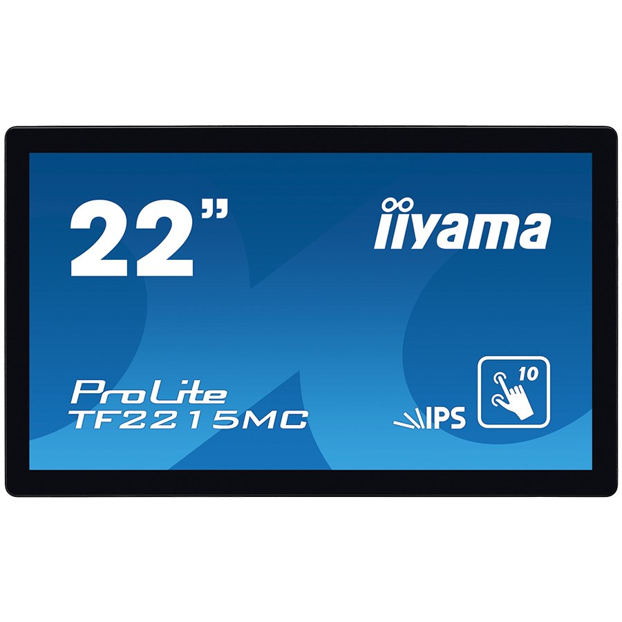 IIYAMA Monitor 21,5″ PCAP Bezel Free 10P Touch with Anti-Finger print coating, 1920×1080, IPS panel, DisplayPort, HDMI, VGA, 315 cd/m² (with touch), 1000:1, 14ms, USB Interface, Through Glass (Gloves) mode,  External Power Adapter, MultiTouch