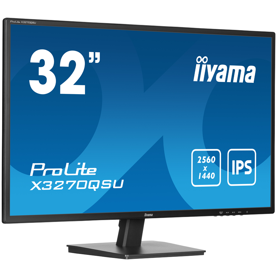 IIYAMA Prolite X3270QSU-B1 Business Monitor - 80 cm (31.5''), WQHD (2560x1440), IPS LED, 100Hz, 3ms, 250 cd/m², matte / black - imagine 3