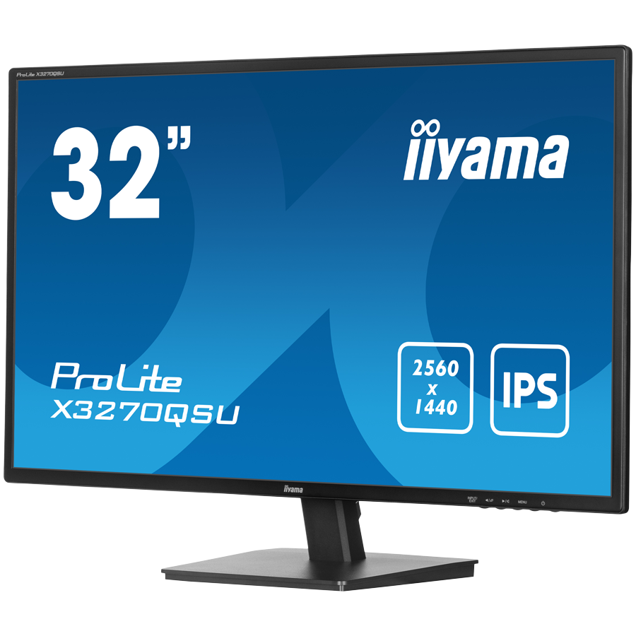 IIYAMA Prolite X3270QSU-B1 Business Monitor - 80 cm (31.5''), WQHD (2560x1440), IPS LED, 100Hz, 3ms, 250 cd/m², matte / black - imagine 4