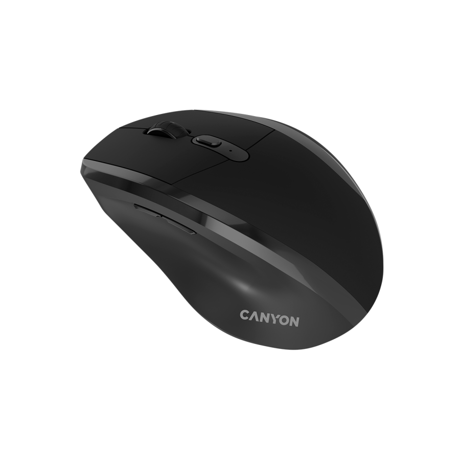 CANYON mouse OnClick 17 Ergonomic 6 buttons 1600DPI Wireless Black - imagine 3