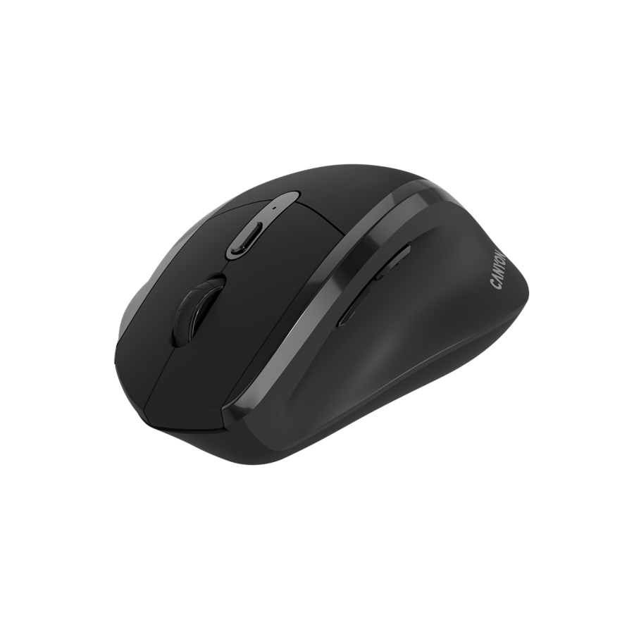 CANYON mouse OnClick 17 Ergonomic 6 buttons 1600DPI Wireless Black - imagine 5