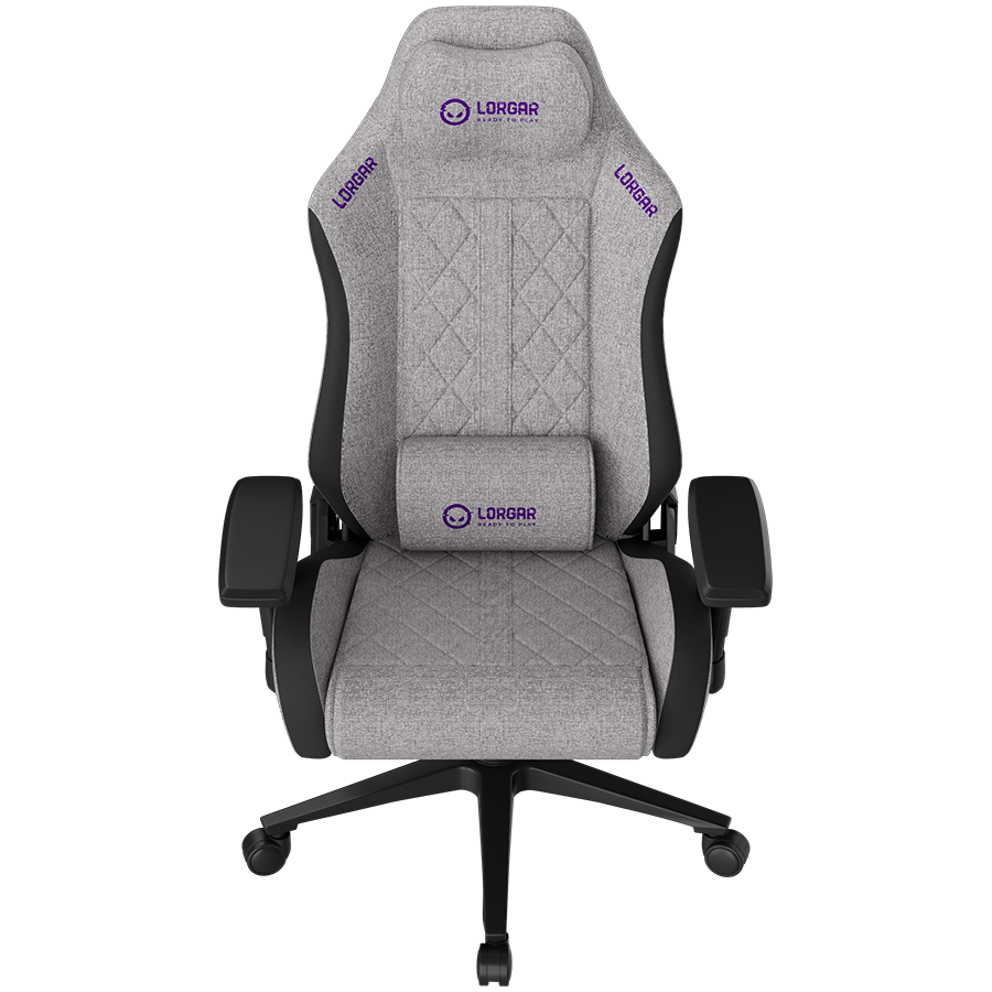 LORGAR CHA41, Ergonomic Gaming Chair Advanced, premium anti-stain fabric, Grey - imagine 2