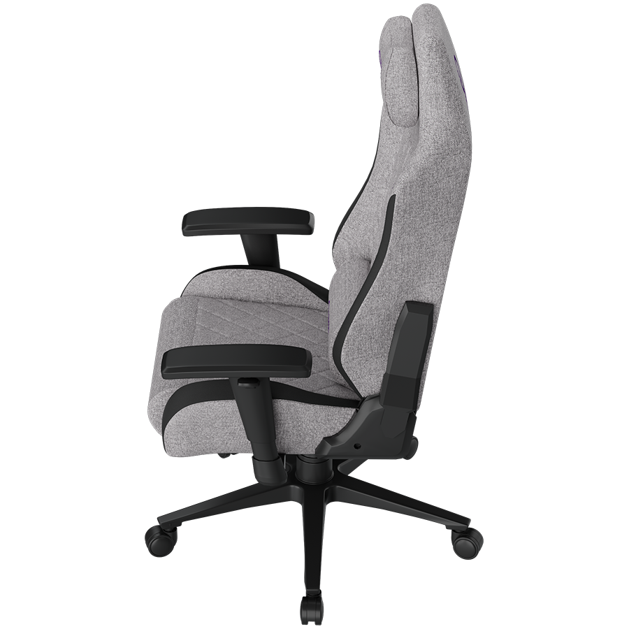 LORGAR CHA41, Ergonomic Gaming Chair Advanced, premium anti-stain fabric, Grey - imagine 4