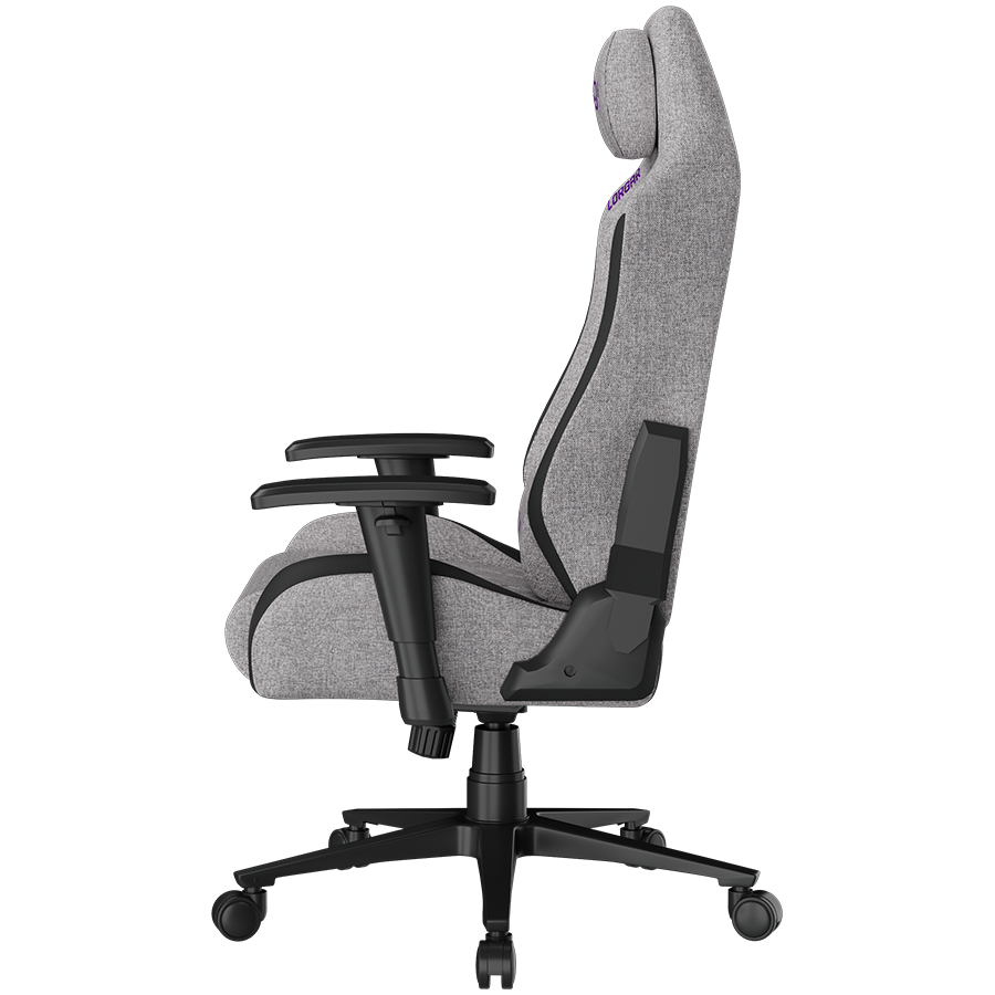 LORGAR CHA41, Ergonomic Gaming Chair Advanced, premium anti-stain fabric, Grey - imagine 5