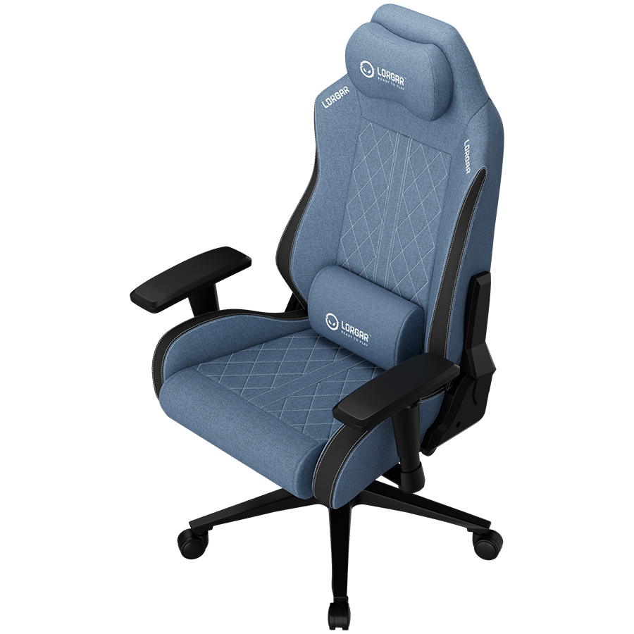LORGAR CHA41, Ergonomic Gaming Chair Advanced, premium anti-stain fabric, Blue - imagine 4