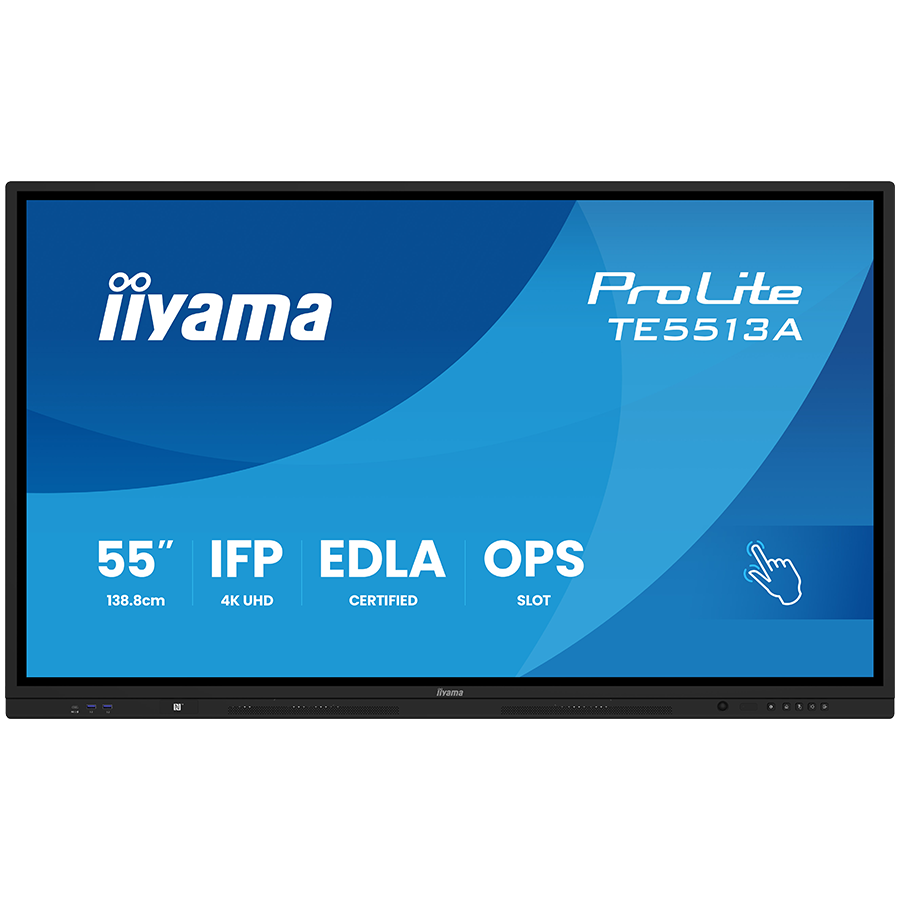 IIYAMA LFD TE5513A-B2AG 55″ Google EDLA Certified IFP – Interactive display for seamless integration and collaboration in education and enterprise