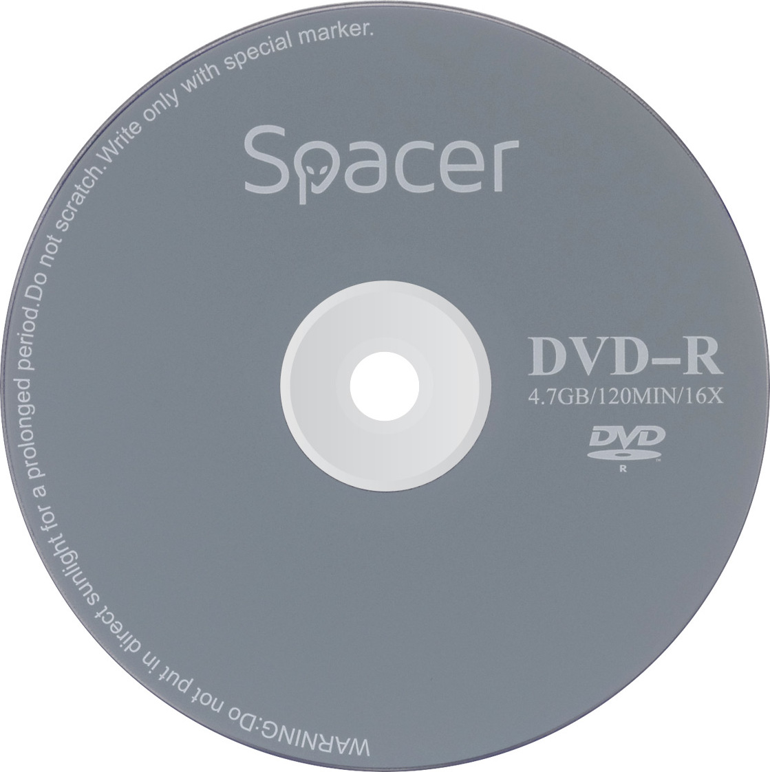 DVD-R SPACER 4.7GB, 120min, viteza 16x, 25 buc, spindle, "DVDR25" 166556/45501234 / 19403 001 001/166556 - imagine 5
