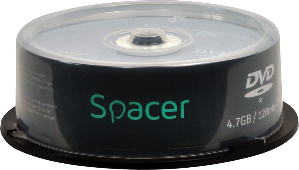 DVD-R SPACER  4.7GB, 120min, viteza 16x,  25 buc, spindle, „DVDR25” 166556/45501234 / 19403 001 001/166556