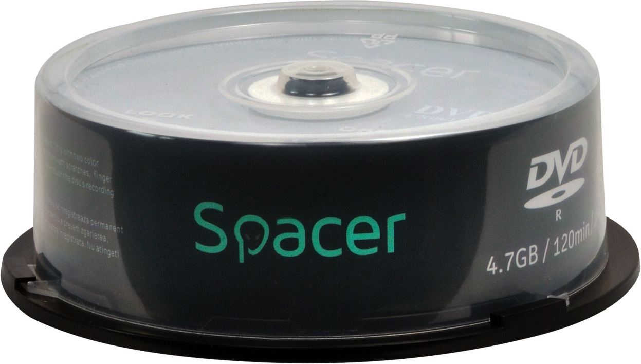 DVD-R SPACER 4.7GB, 120min, viteza 16x, 25 buc, spindle, "DVDR25" 166556/45501234 / 19403 001 001/166556