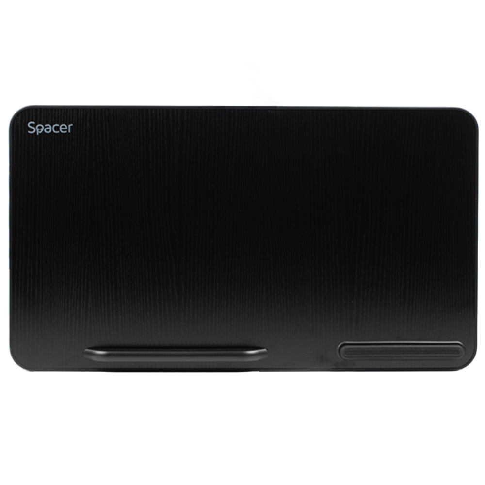 MASUTA SPACER notebook 17", 52x30x1.2cm, inaltime reglabila 24-32cm, inclinare ajustabila pana la 30grade, stopper laptop, armrest/opritor mouse silicon, Negru, "SPNS-TABLE-BK" - imagine 3