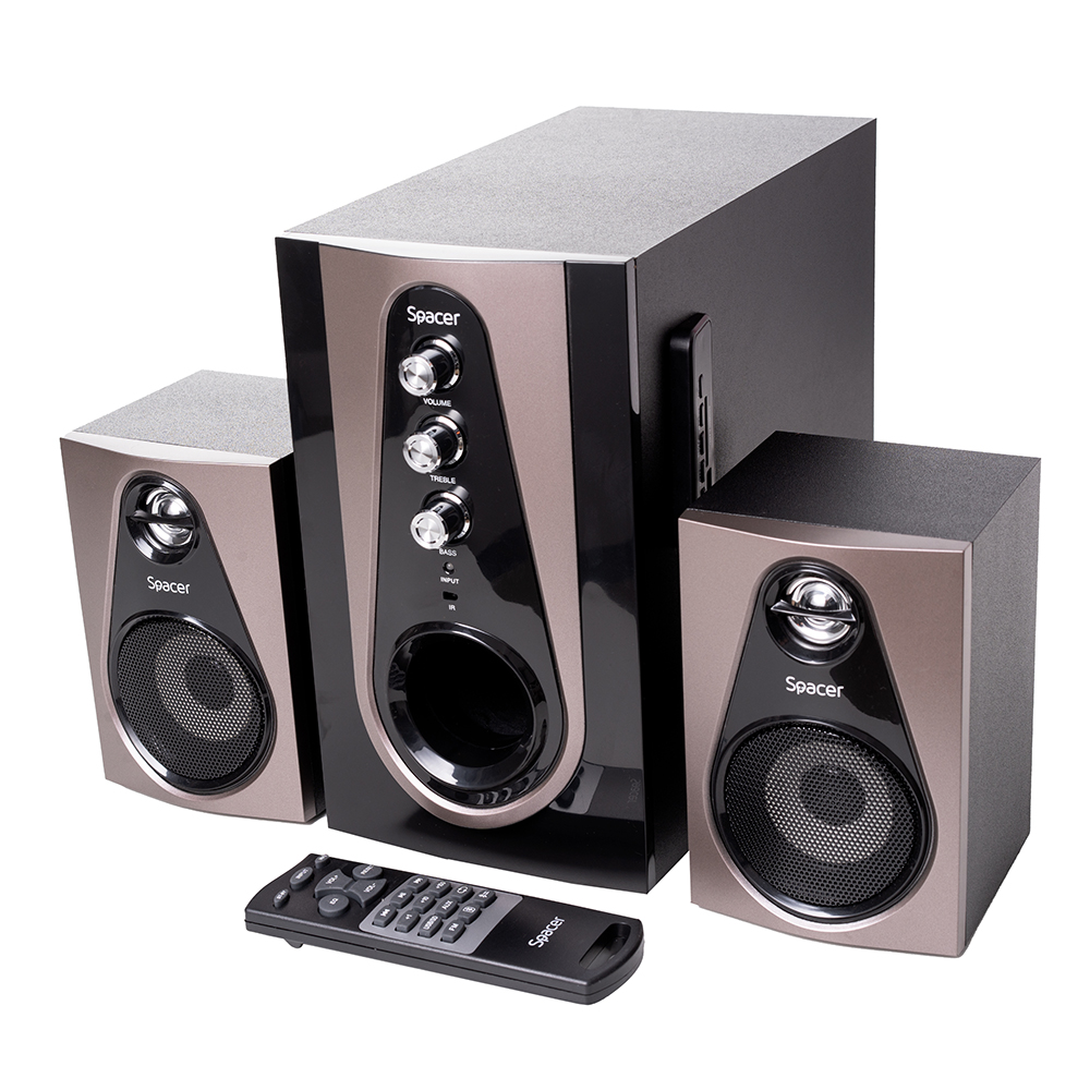 Boxe Spacer 2.1, 20W RMS, telecomanda