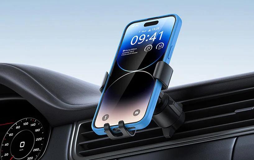 SUPORT AUTO Baseus Metal Age III pt. SmartPhone, gravitational, fixare grila ventilatie, metal "C40467600111-01" - 6932172663629 - imagine 4