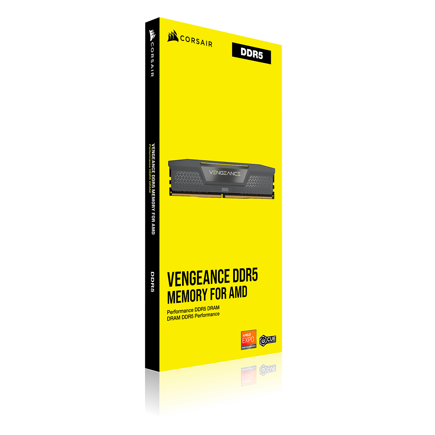 Corsair Memorie DDR5, 16GB, 5600MT/s, C40, 1.25V, AMD/Intel, Gri, VENGEANCE "CMK16GX5M1B5600Z40" - imagine 3