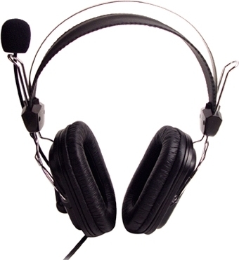CASTI A4tech, "ComfortFIt", cu fir, standard, utilizare multimedia, microfon pe brat, conectare prin Jack 3.5 mm, negru, "HS-50", (timbru verde 0.8 lei) - imagine 2