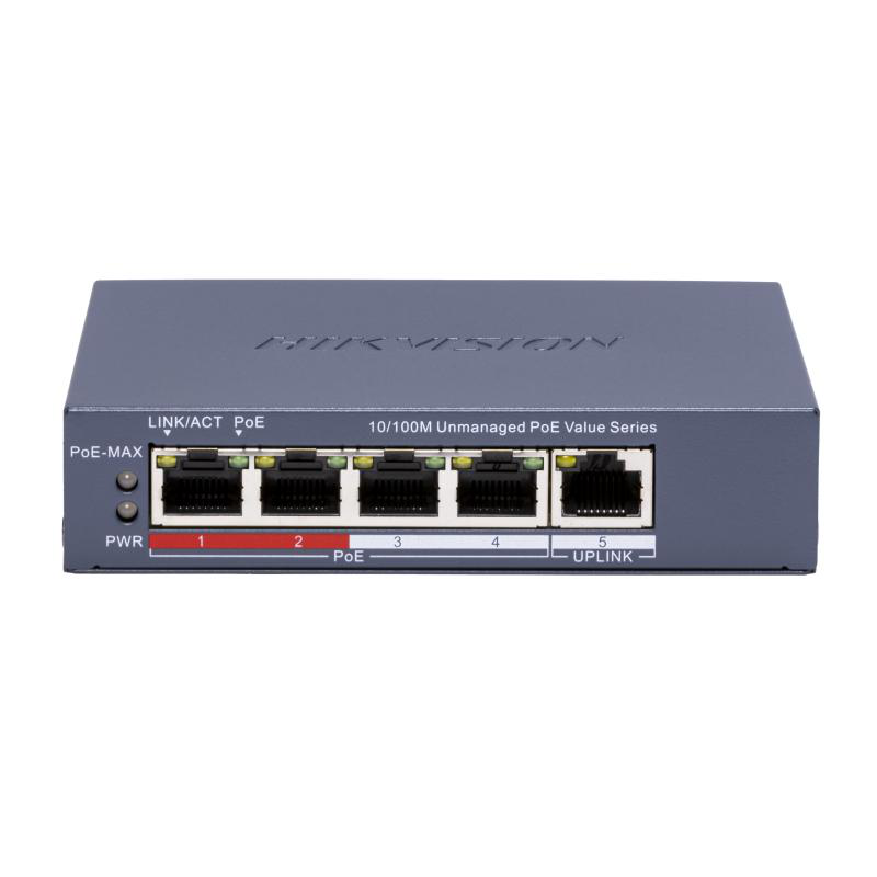 HK SWITCH POE 4 PORTURI FARA MANAGEMENT „DS-3E0105P-E/M(C)” (timbru verde 2 lei)