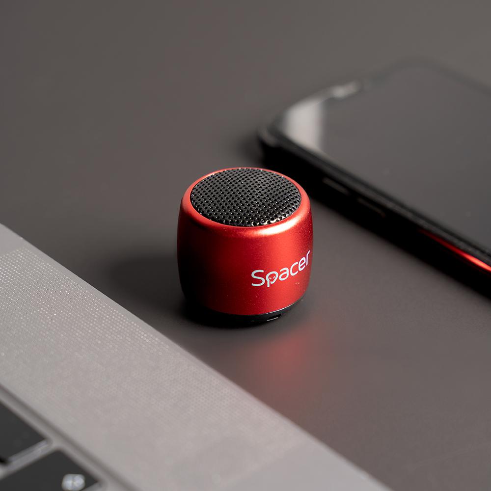BOXA SPACER portabila bluetooth, Cri-Cri-RED, RMS: 3W, control volum, acumulator 300mAh, timp de functionare pana la 2 ore, distanta de functionare pana la 10m, incarcare USB, RED, "SPB-Cri-Cri-RED" 43501767 (timbru verde 0.18 lei) - imagine 2