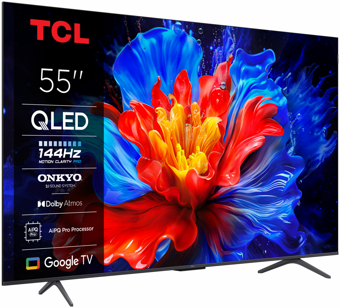 QLED TV 4K 55''(139cm) TCL 55P81K - imagine 2