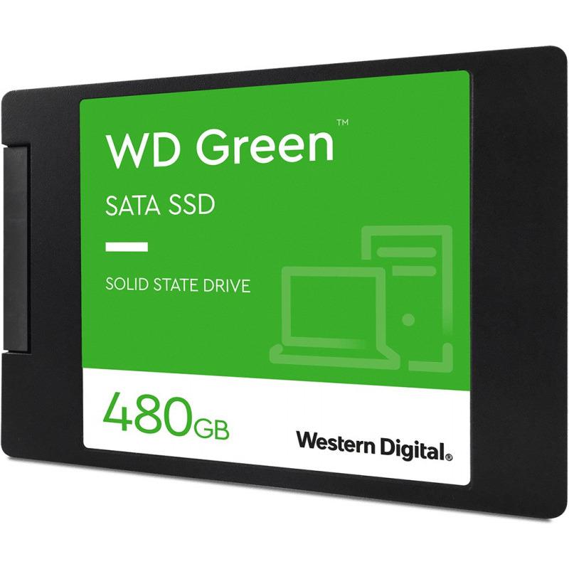 SSD WD Green 480GB SATA 6Gbps, 2.5, 7mm, Read: 545 MBps, "WDS480G3G0A" (nu)