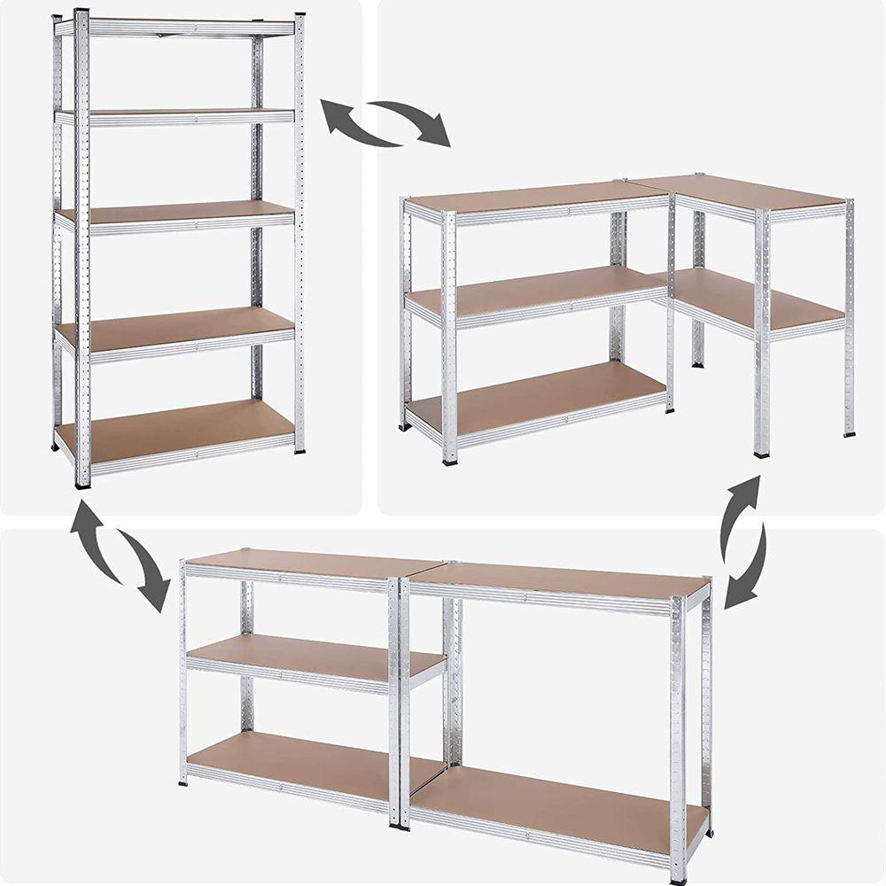 HR RAFT METALIC CU 5 POLITE 80*40*180 CM - imagine 2